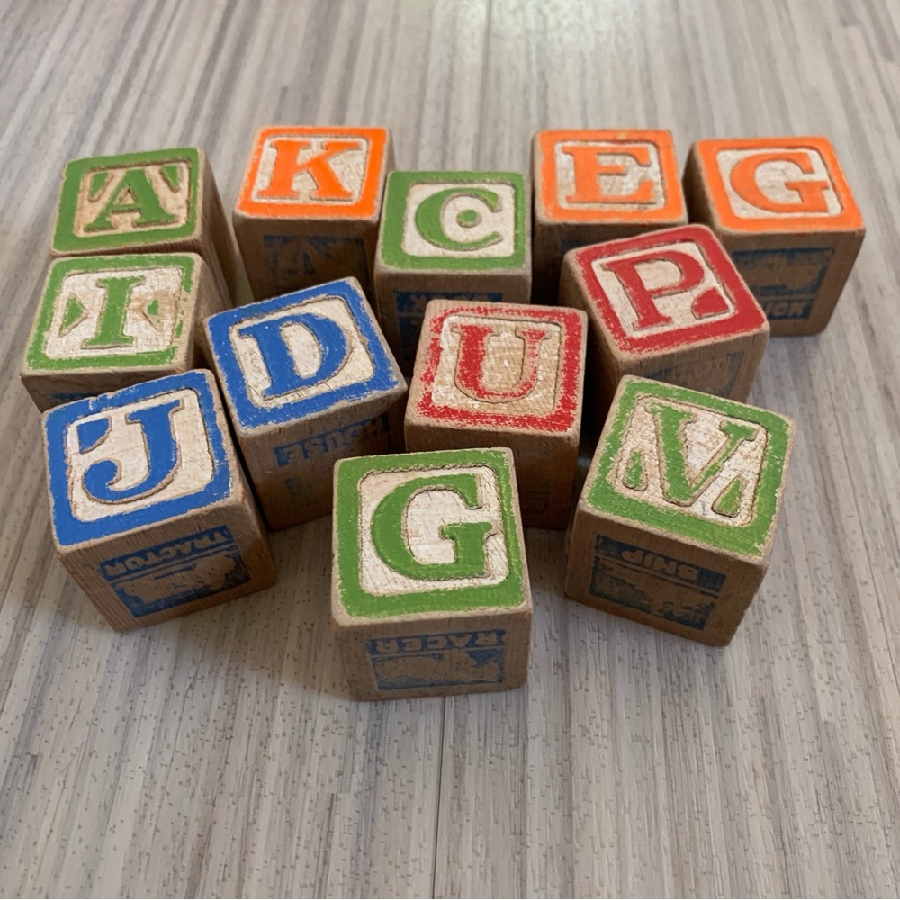 Children’s Vintage Wooden Blocks